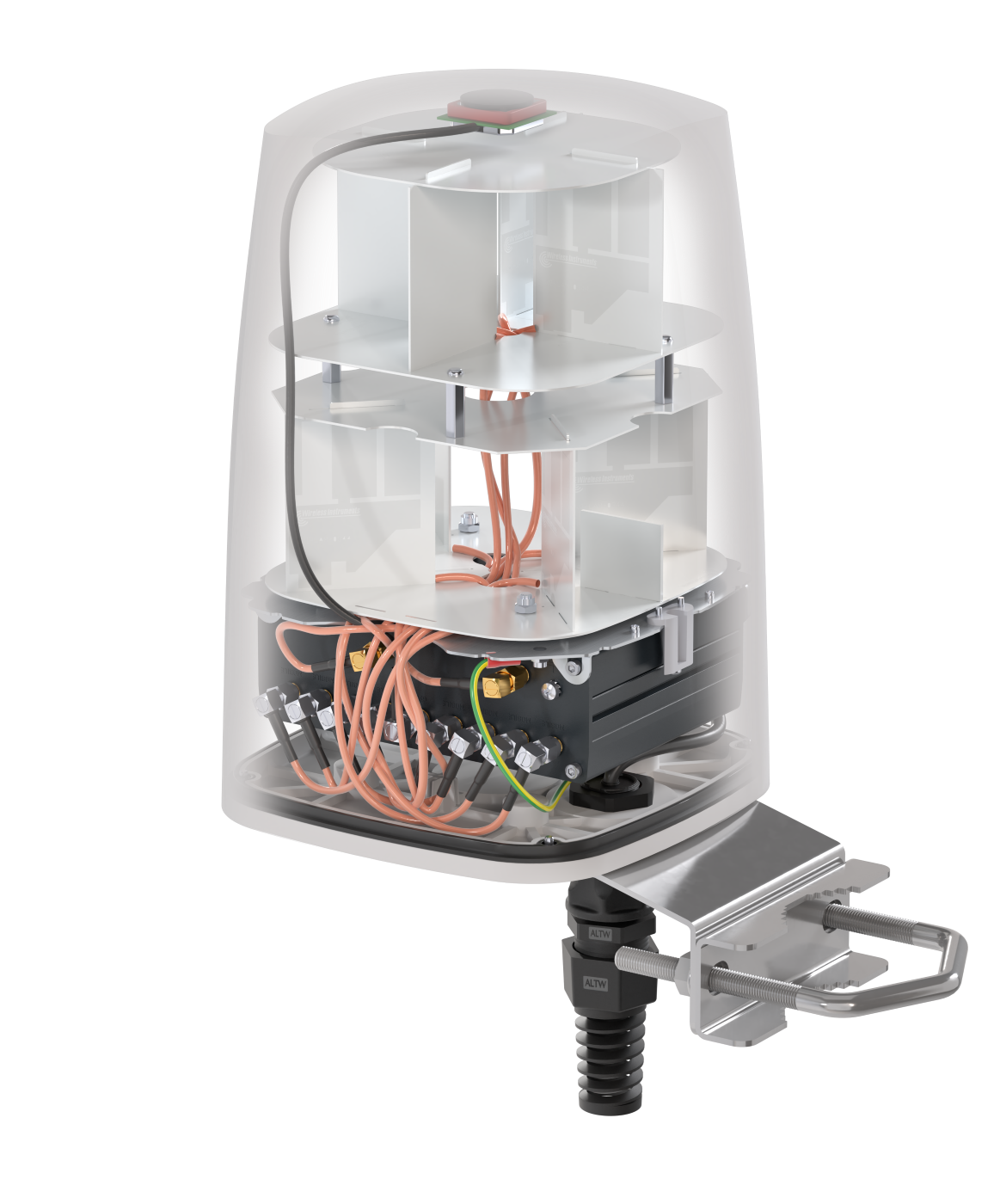 QUSPOT AM52S Omnidirektional Antenne, für RUTM52, IP68, 5G, LTE, WLAN