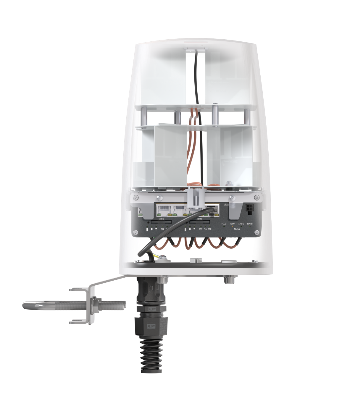 QUSPOT AM56S Omnidirektional Antenne, für RUTM56, IP68, 5G, LTE, WLAN