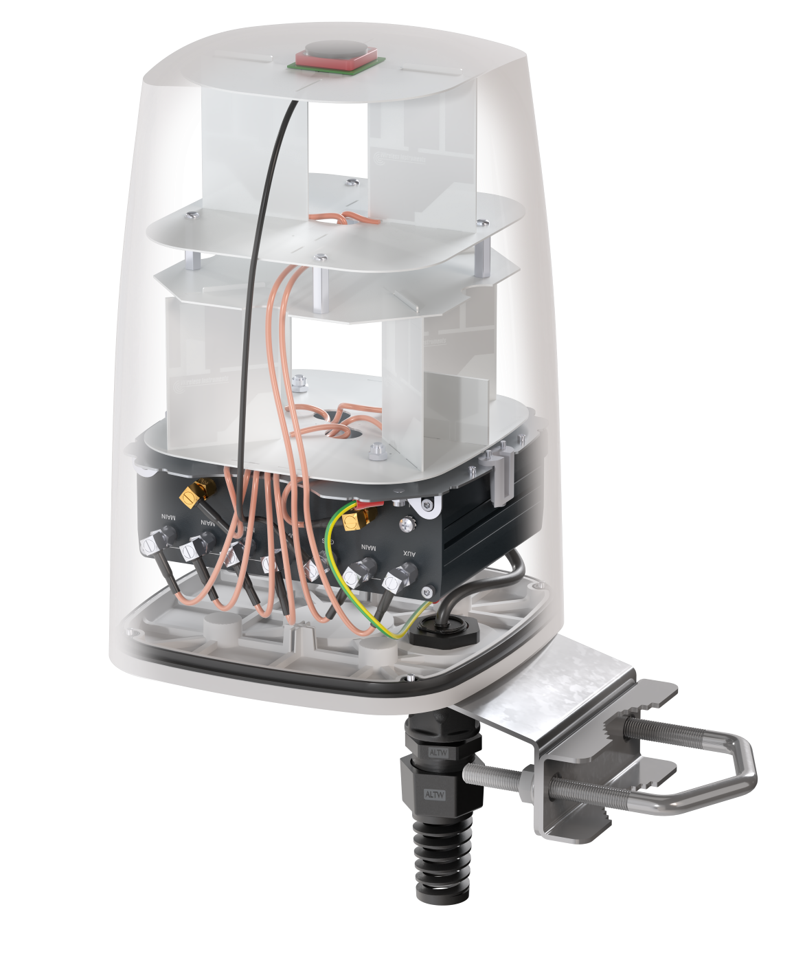 QUSPOT AM56S Omnidirektional Antenne, für RUTM56, IP68, 5G, LTE, WLAN