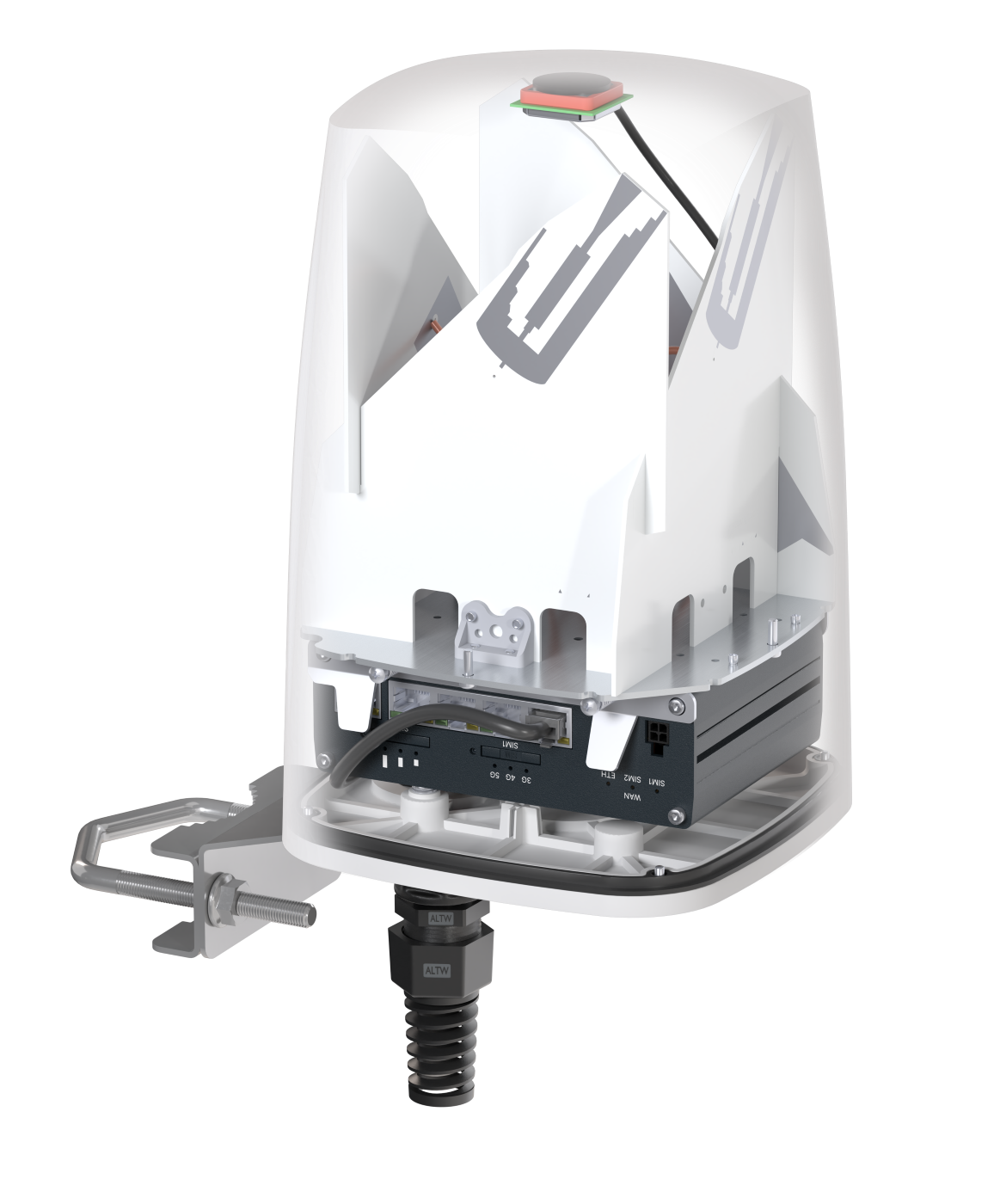 QUSPOT AM59S Omnidirektional Antenne, für RUTM59, IP68, 5G