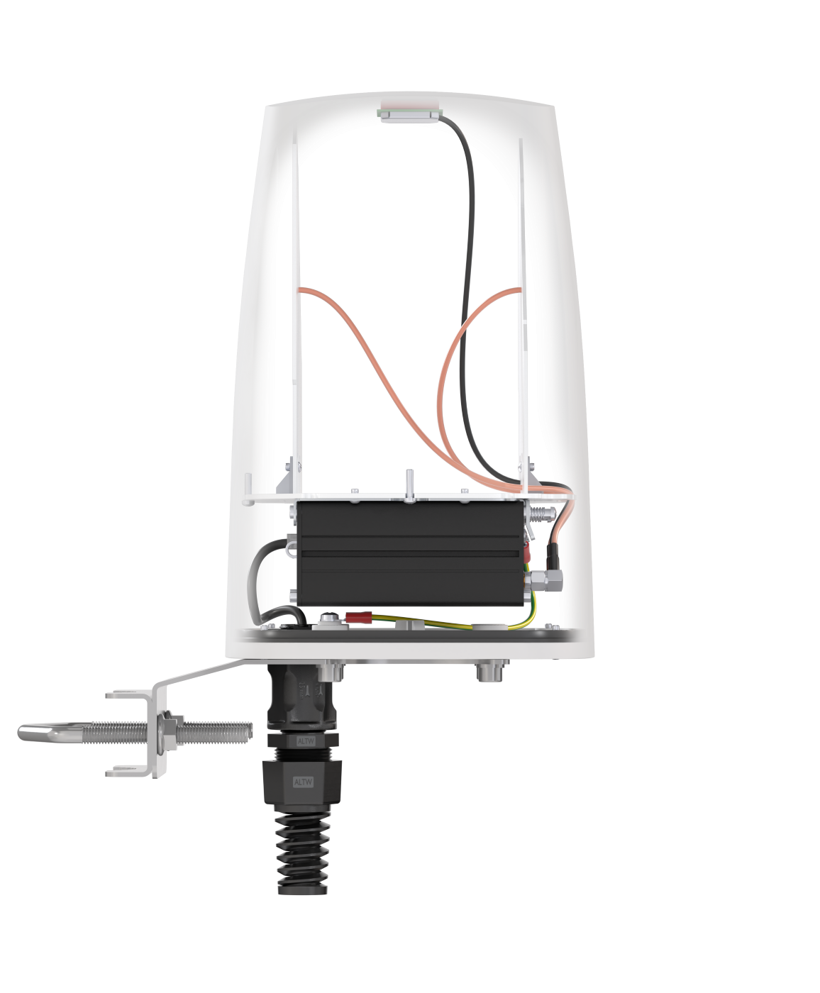 QUSPOT AX09S Omnidirektional Antenne, für RUTX09, IP68, 5G, LTE