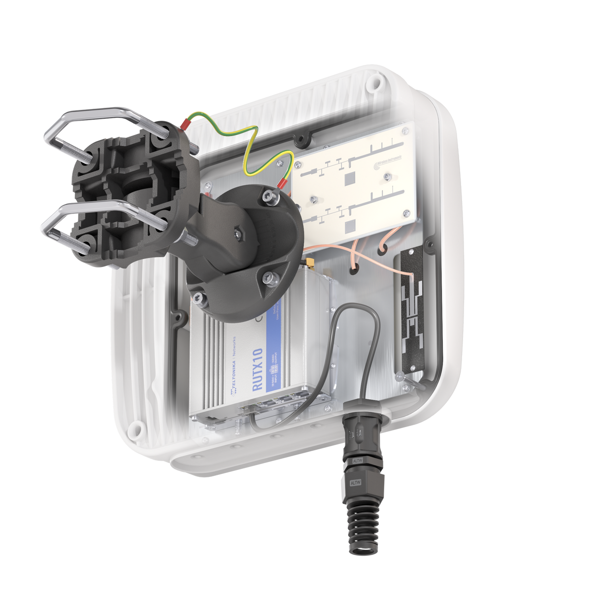 QUMAX AX10M Direktional Antenne, für RUTX10, IP67, WLAN, Bluetooth