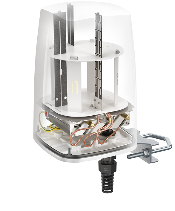 QUSPOT AX10S Omnidirektional Antenne, für RUTX10, IP68, WLAN, Bluetooth