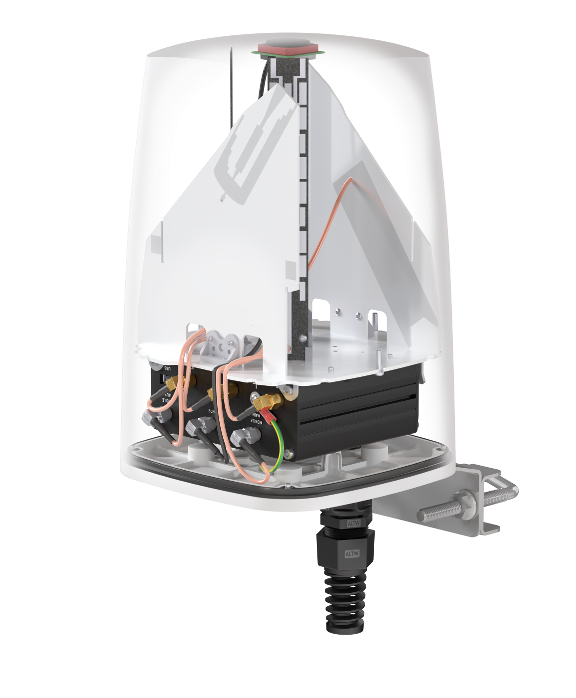 QUSPOT AX11S Omnidirektional Antenne, für RUTX11, IP68, 5G, LTE, WLAN, Bluetooth