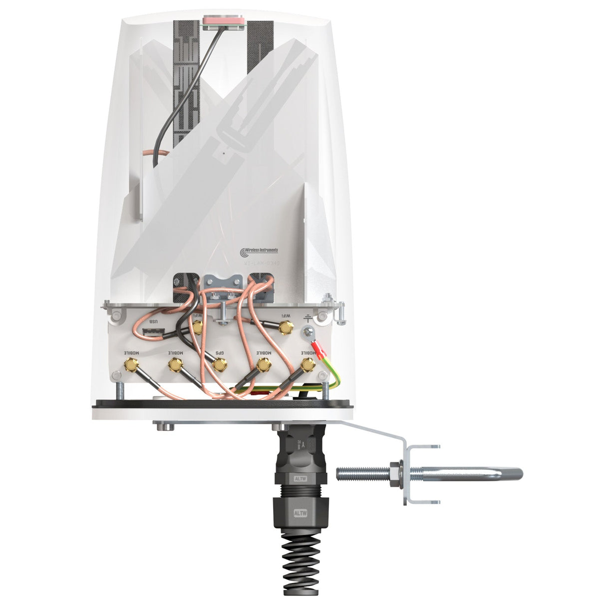 QUSPOT AX50S Omnidirektional Antenne, für RUTX50, IP68, 5G, WLAN, GPS