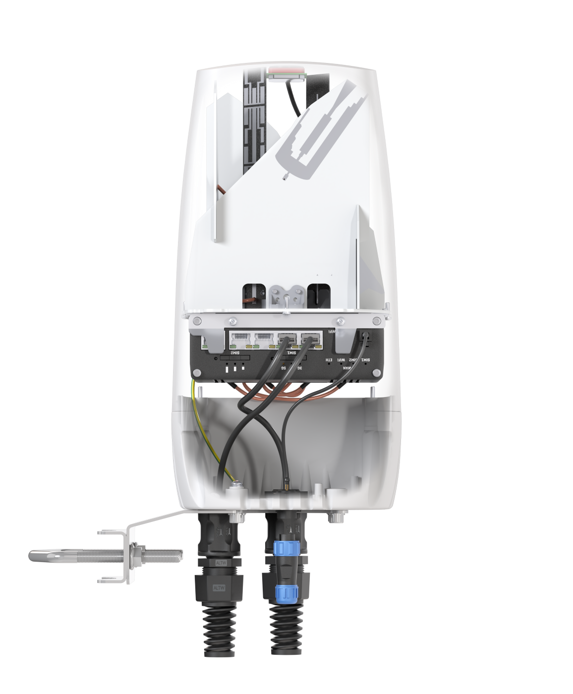QUSPOT AX50S_T1 Omnidirektional Antenne, für RUTX50, IP67, 5G, WLAN, GPS