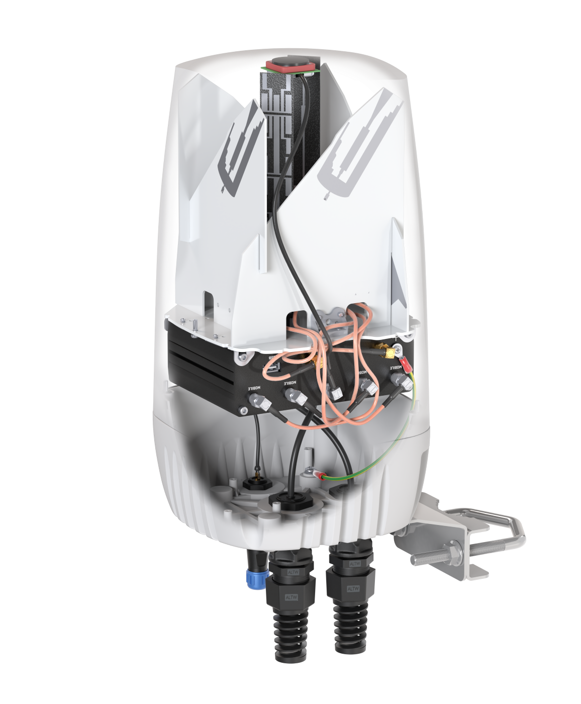 QUSPOT AX50S_T1 Omnidirektional Antenne, für RUTX50, IP67, 5G, WLAN, GPS