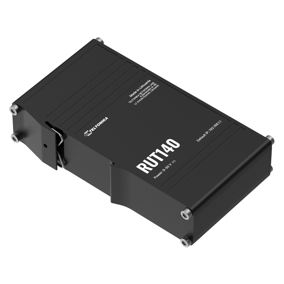RUT140 Industrial Ethernet Router mit 2x 10/100MBit, WiFi und Hutschienenmontage
