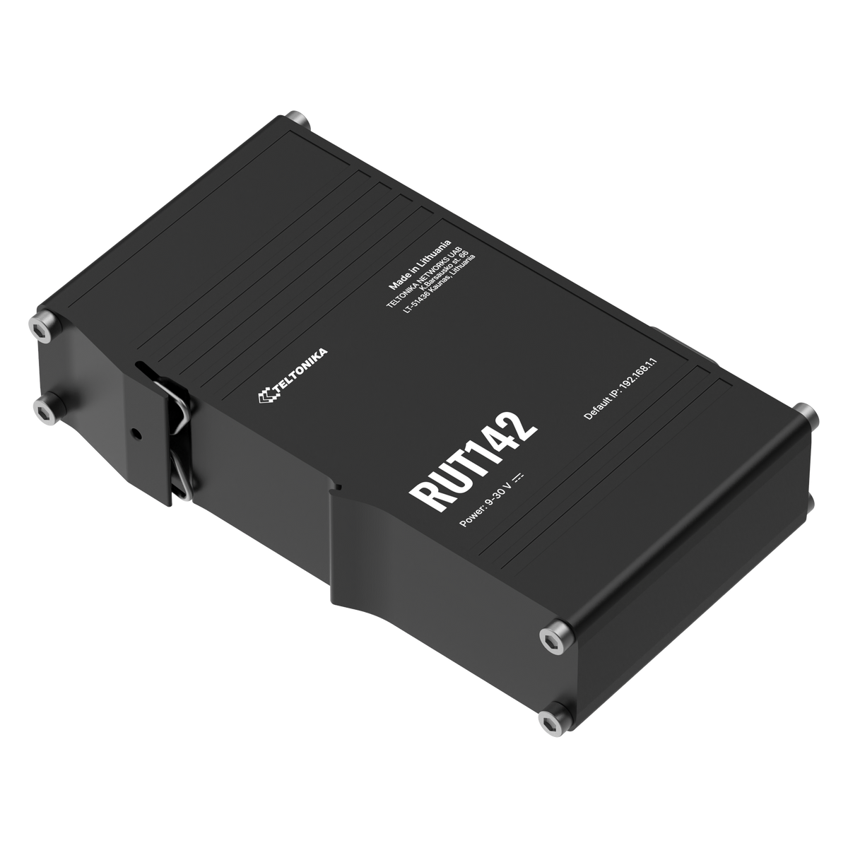 RUT142 Industrial Ethernet Router mit 2x 10/100MBit, WiFi, RS232 und Hutschienenmontage