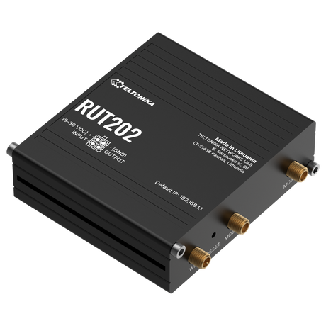 RUT202 Industrial Dual-SIM 4G/LTE Router mit 2x 10/100MBit und WLAN