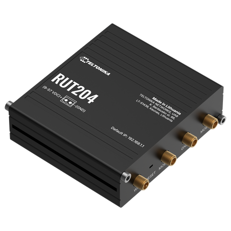 RUT204 Industrial Dual-SIM 4G/LTE Router mit 2x 10/100MBit, WLAN & CAN