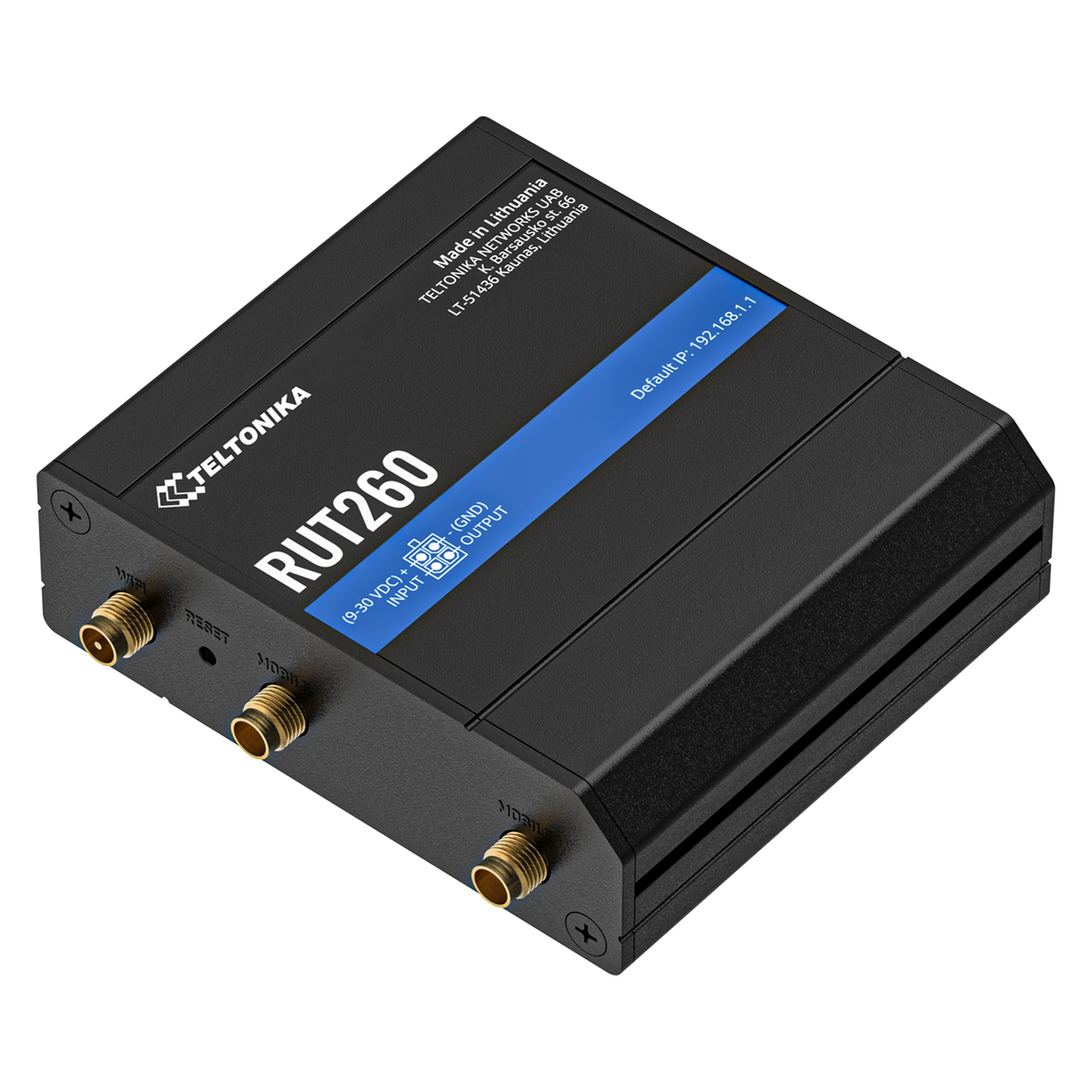 RUT260 Industrial 4G/LTE Cat 6 Router mit 2x 10/100MBit und WLAN