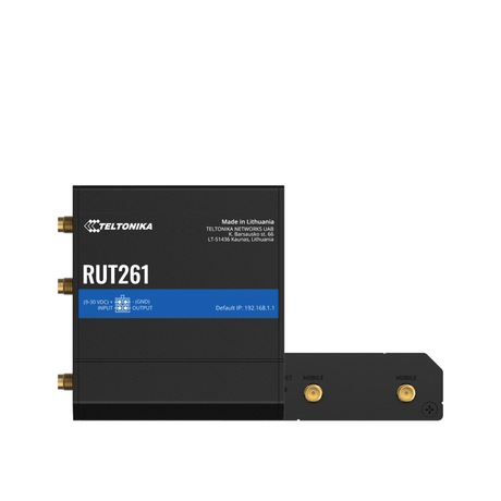 RUT261 Industrial 4G/LTE Cat 6 Router mit 2x 10/100MBit und WLAN