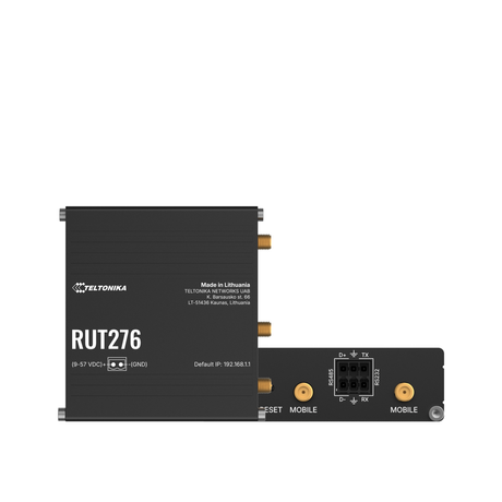 RUT276 Industrial Dual-SIM 5G RedCap Router mit 2x 10/100MBit, WLAN & RS232/485