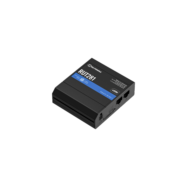 RUT281 Industrial 4G/LTE Router mit 2x 10/100MBit und WLAN