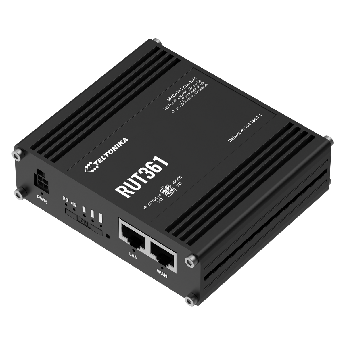 RUT361 Industrial 4G/LTE Router mit 2x 10/100MBit und WiFi