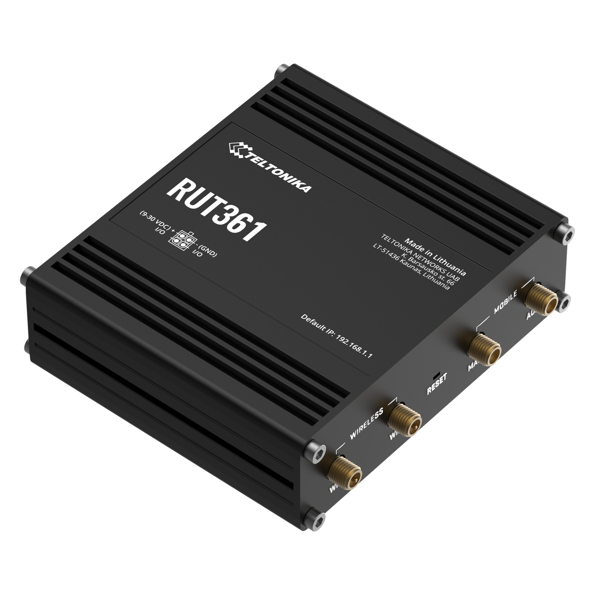 RUT361 Industrial 4G/LTE Router mit 2x 10/100MBit und WiFi