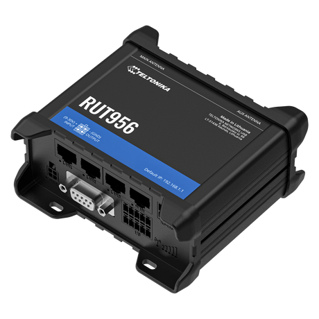 RUT956 Industrial 4G/LTE Router with 4x 10/100MBit und WiFi