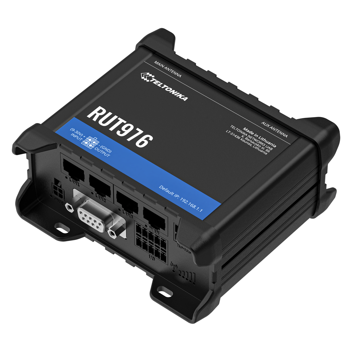 RUT976 Industrial RedCap IoT 5G Router mit 4x 10/100MBit, WLAN & GNSS
