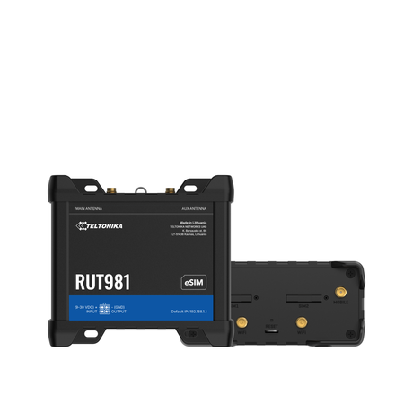 RUT981 Industrial Dual-SIM 4G/LTE Router mit 4x 10/100MBit und WLAN