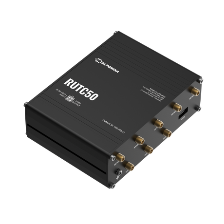 RUTC50 Industrial 5G Router with 5x GbE, WiFi-6