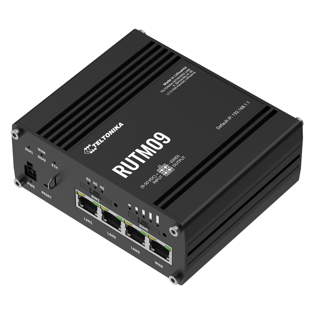 RUTM09 Industrial 4G/LTE Router mit 4x GbE & GNSS