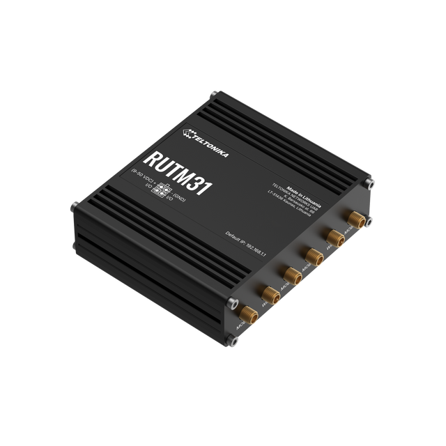 RUTM31 Industrial Dual-SIM 5G Router mit 2x GbE und WLAN