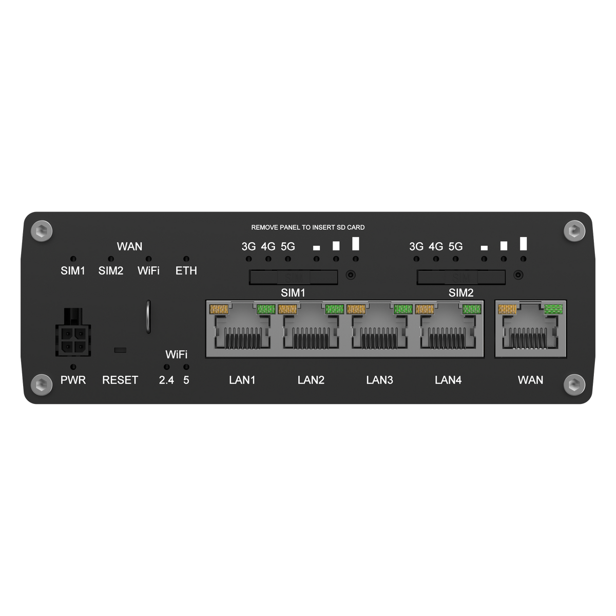RUTM52 Industrial Dual 5G eSIM Router mit 5x GbE, WLAN & GNSS