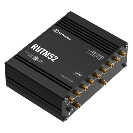 RUTM52 Industrial Dual 5G eSIM Router mit 5x GbE, WLAN & GNSS