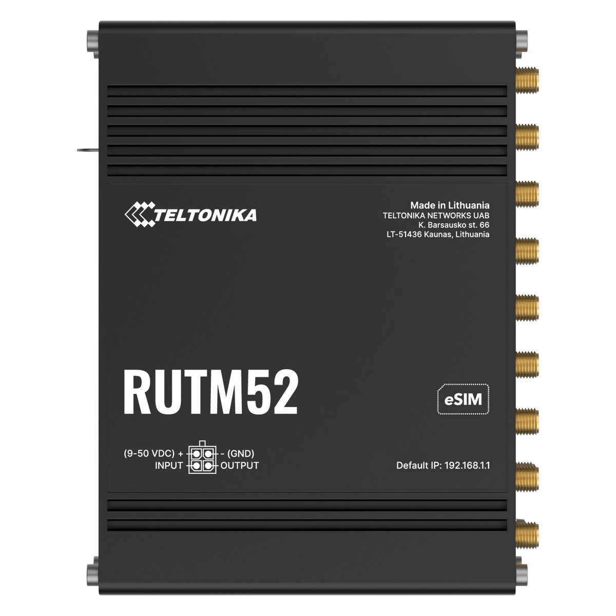 RUTM52 Industrial Dual 5G eSIM Router mit 5x GbE, WLAN & GNSS