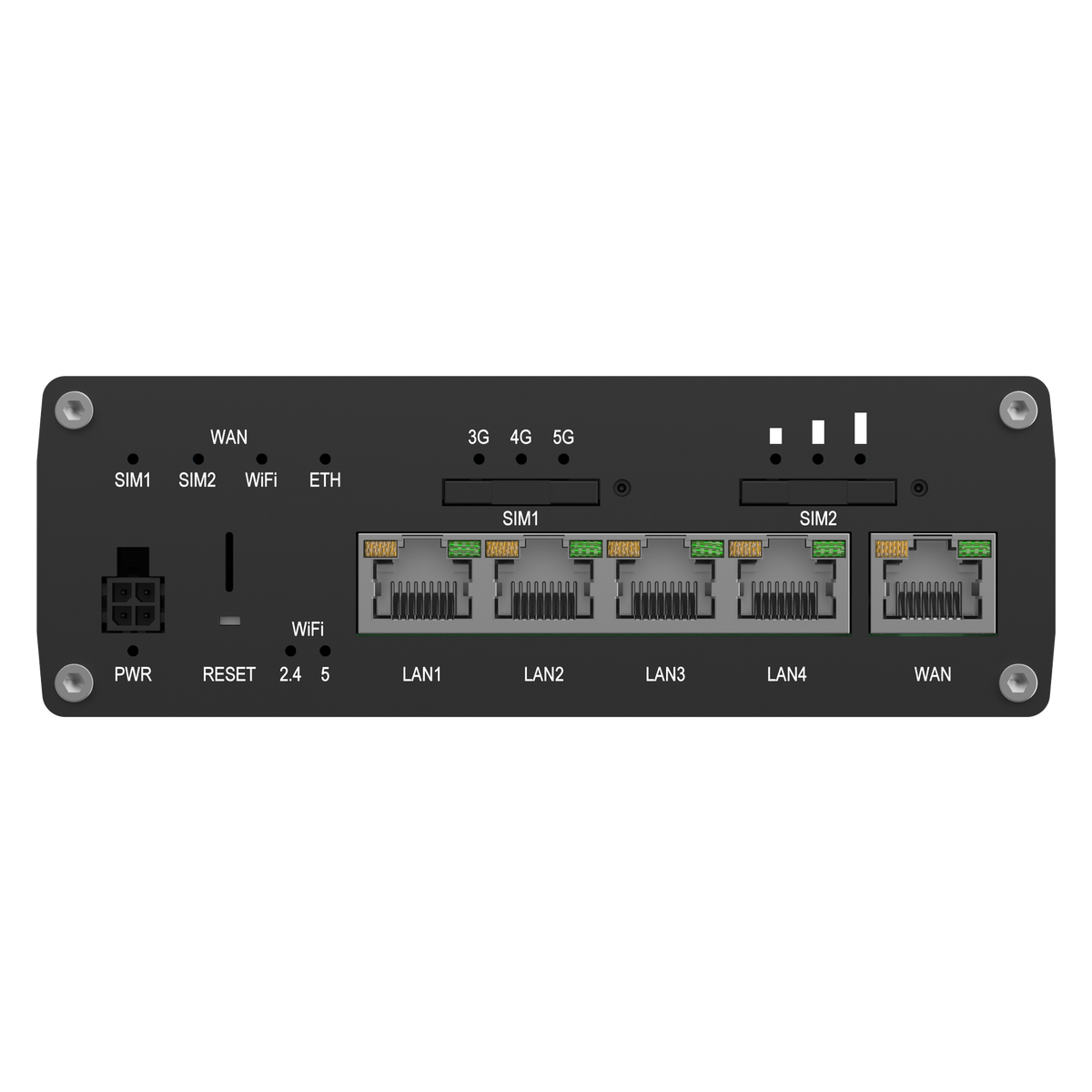 RUTM54 Industrial Dual 5G eSIM Router mit 5x GbE & WLAN