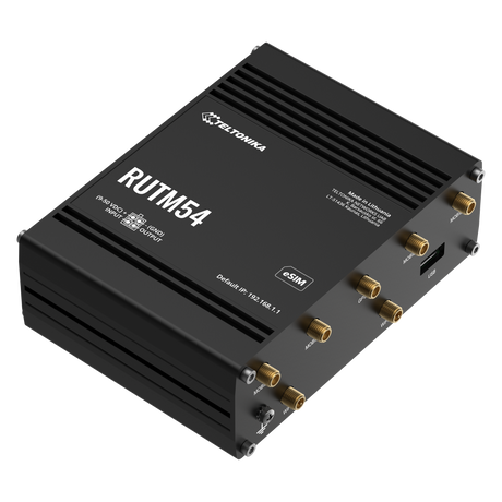RUTM54 Industrial Dual 5G eSIM Router mit 5x GbE & WLAN