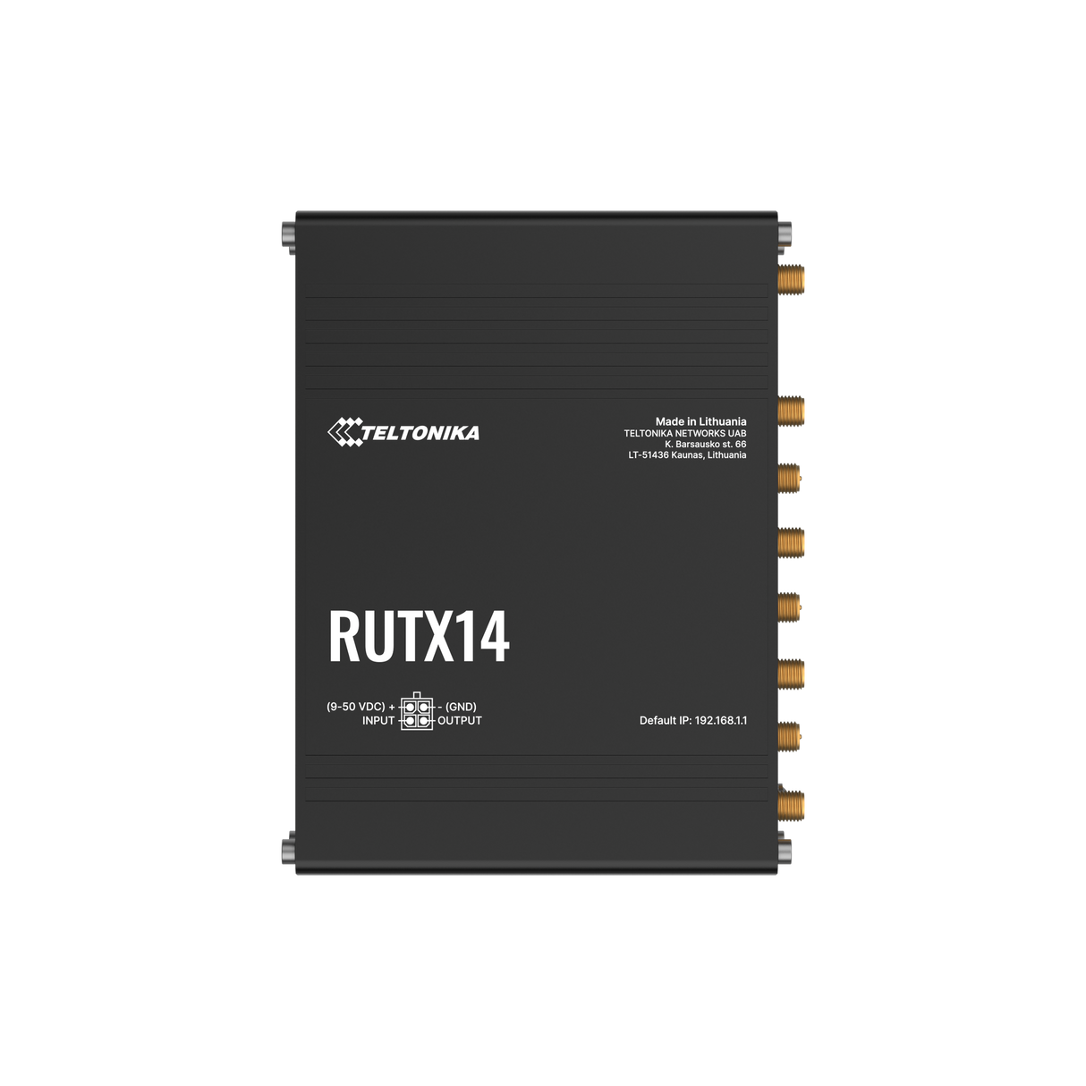 RUTX14 Industrial Dual-4G/LTE Router mit 5x GbE, WiFi & Bluetooth