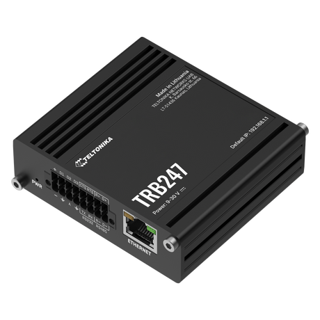 TRB247 Industrial 4G/LTE Cat 1 bis Gateway mit 10/100MBit, RS232/485 & GNSS
