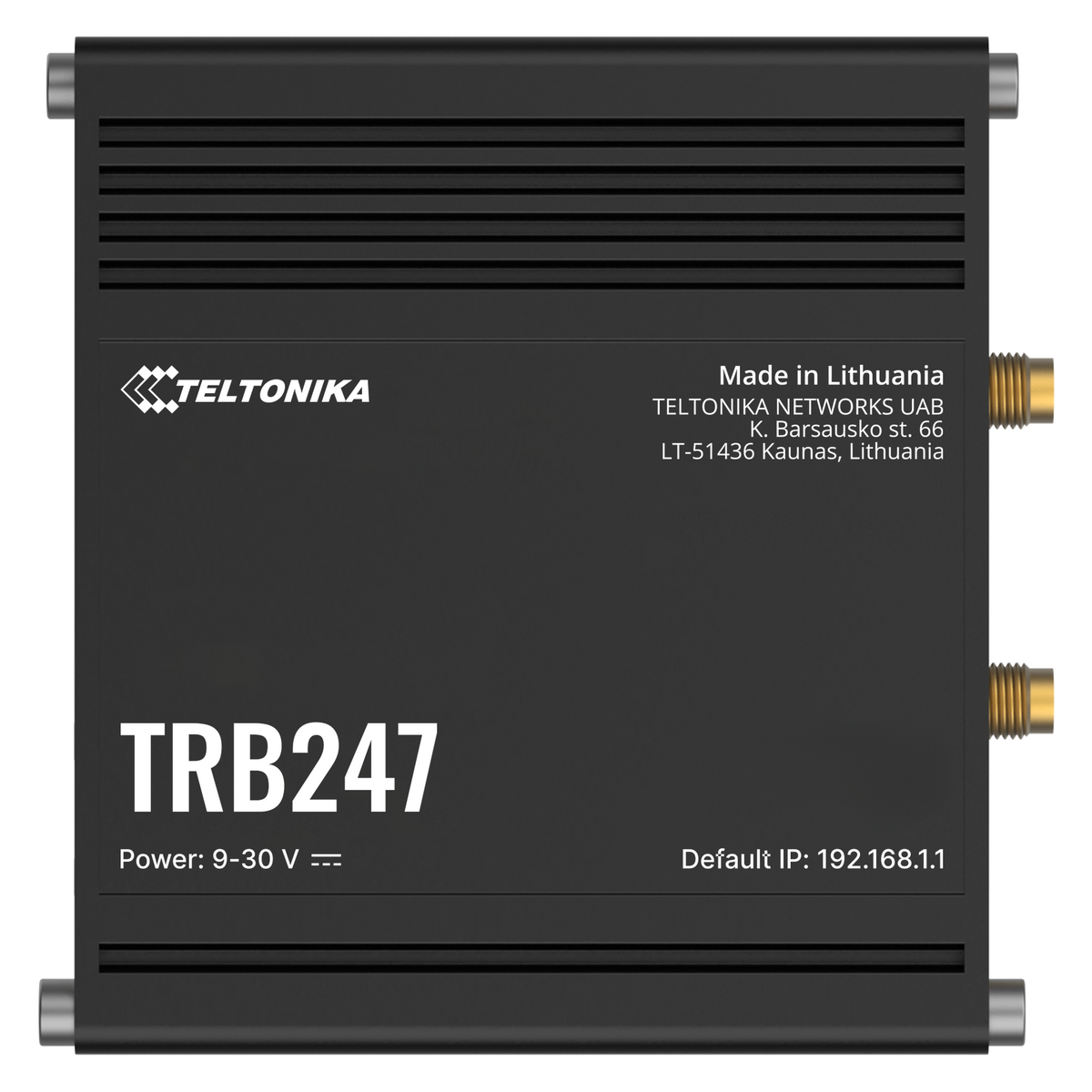 TRB247 Industrial 4G/LTE Cat 1 bis Gateway mit 10/100MBit, RS232/485 & GNSS