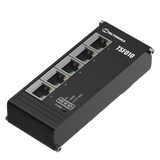 TSF010 Industrial 5-Port 100MBit Unmanaged Ethernet Switch (5x RJ45 Ports), Hutschiene