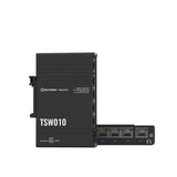 TSW010 Industrial 5-Port 100MBit Unmanaged Ethernet Switch (5x RJ45 Ports), Hutschiene