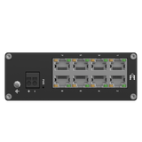 TSW030 Industrial 8-Port 100MBit Unmanaged Ethernet Switch (8x RJ45 Ports), Hutschiene