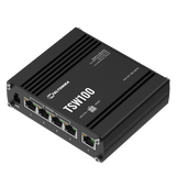 TSW100 Industrial 5-Port Gigabit Unmanaged PoE+ Ethernet Switch (5x RJ45 Ports)