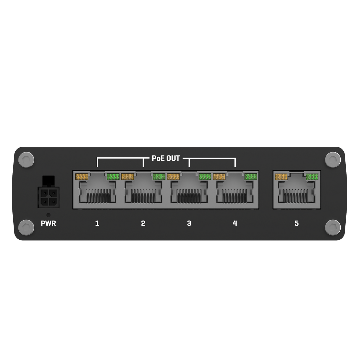 TSW100 Industrial 5-Port Gigabit Unmanaged PoE+ Ethernet Switch (5x RJ45 Ports)
