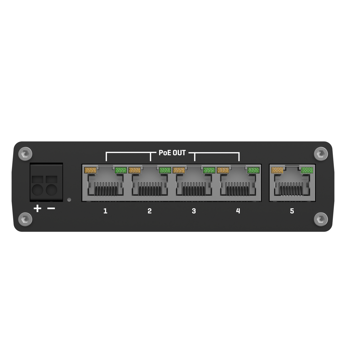 TSW101 Automotive 5-Port Gigabit Unmanaged PoE+ Ethernet Switch (5x RJ45 Ports)