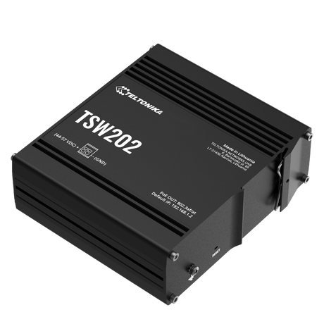 TSW202 10-Port Managed Gigabit PoE+ Ethernet Switch (8x RJ45 Ports, 2x SFP)