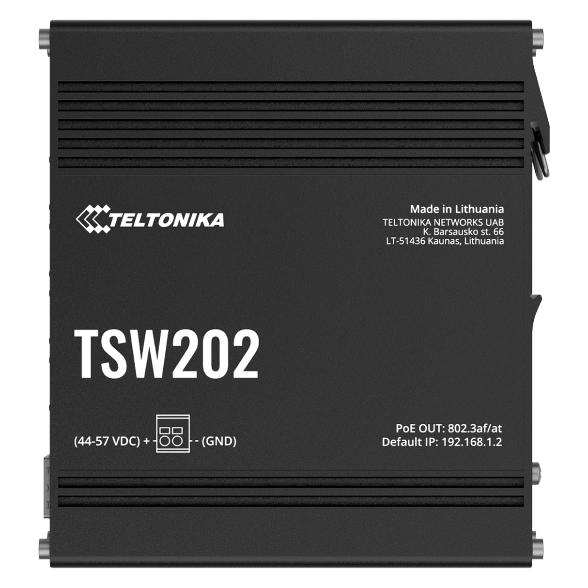 TSW202 10-Port Managed Gigabit PoE+ Ethernet Switch (8x RJ45 Ports, 2x SFP)