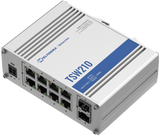 TSW210 10-Port Gigabit Unmanaged Ethernet Switch (8x RJ45 Ports, 2x SFP)