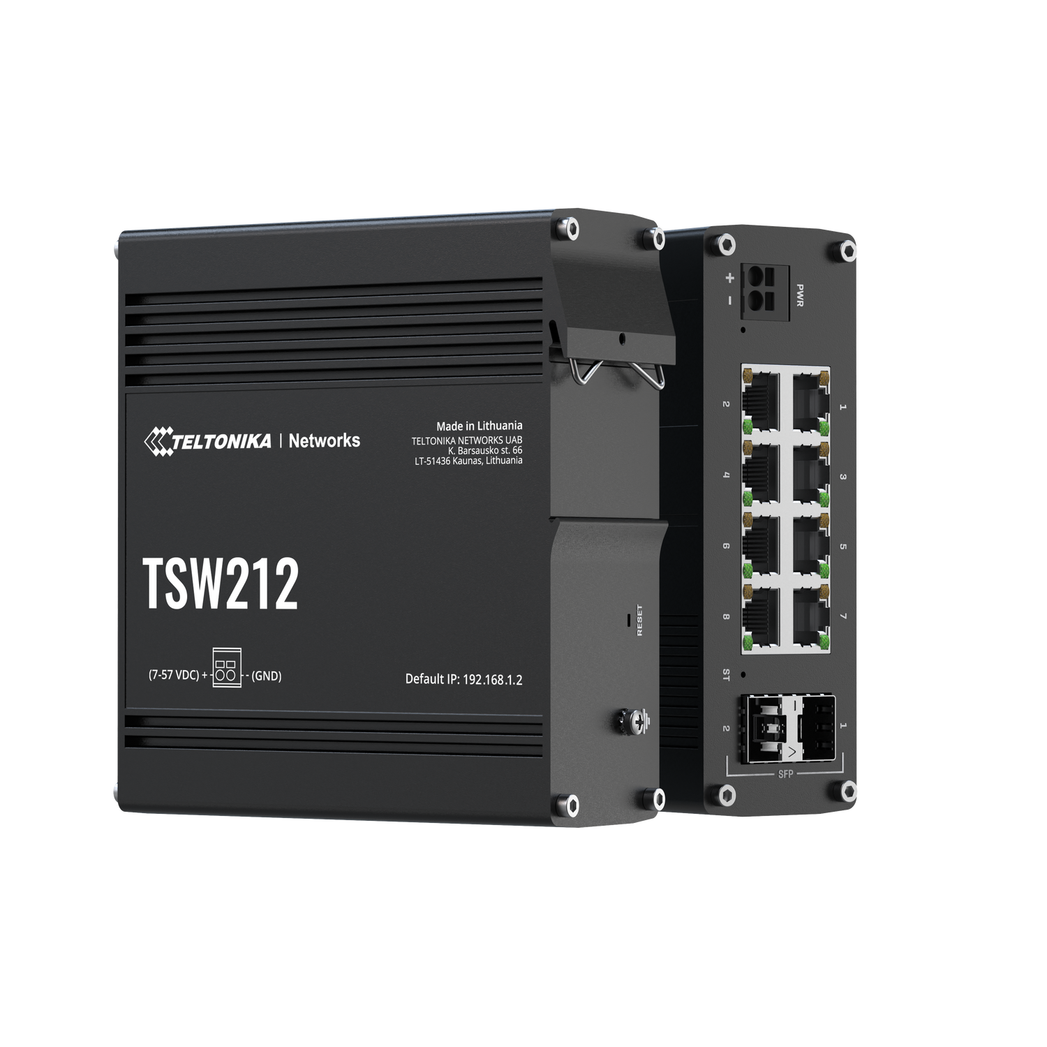 TSW212 10-Port Gigabit Managed L2 Ethernet Switch (8x RJ45 Ports, 2x SFP)