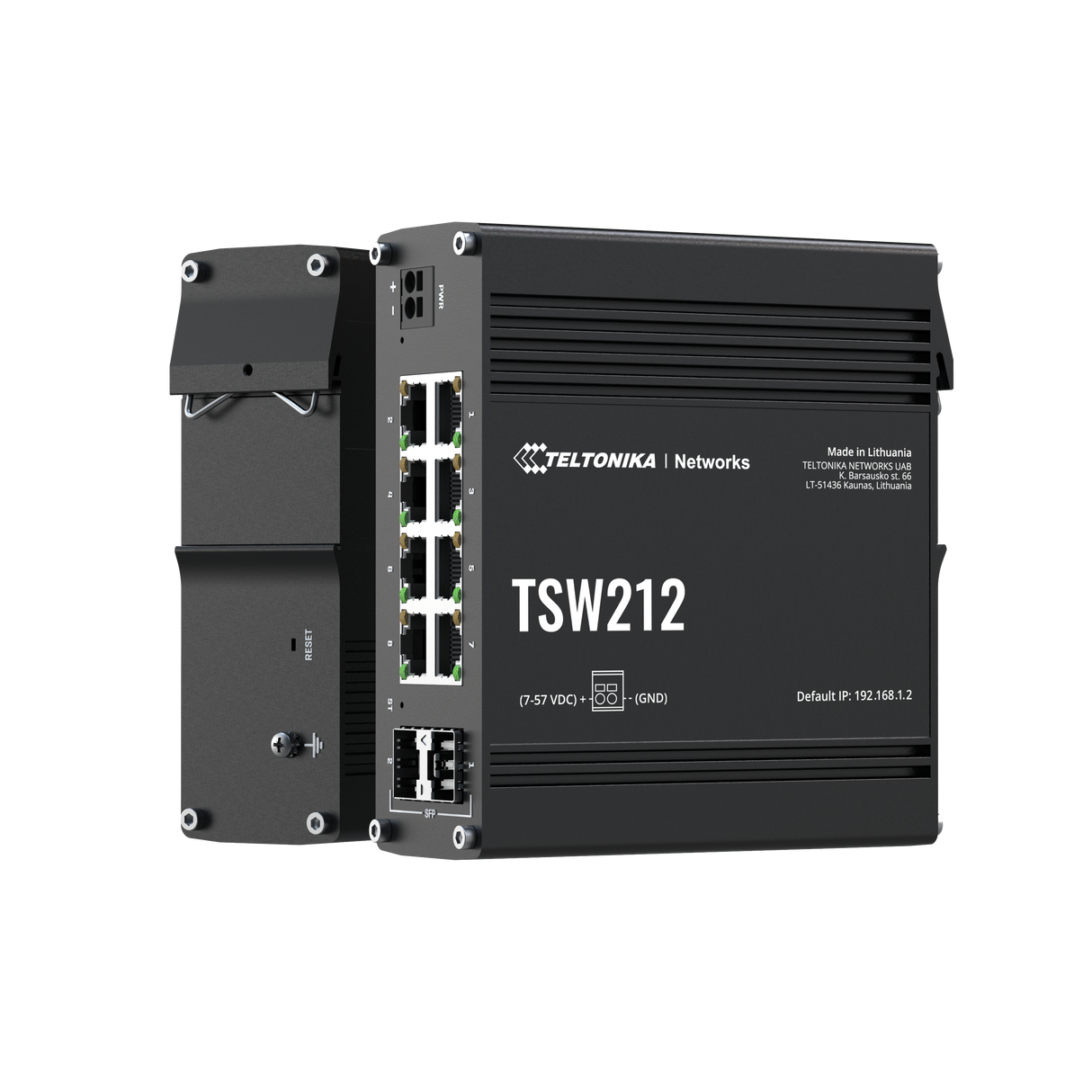 TSW212 10-Port Gigabit Managed L2 Ethernet Switch (8x RJ45 Ports, 2x SFP)