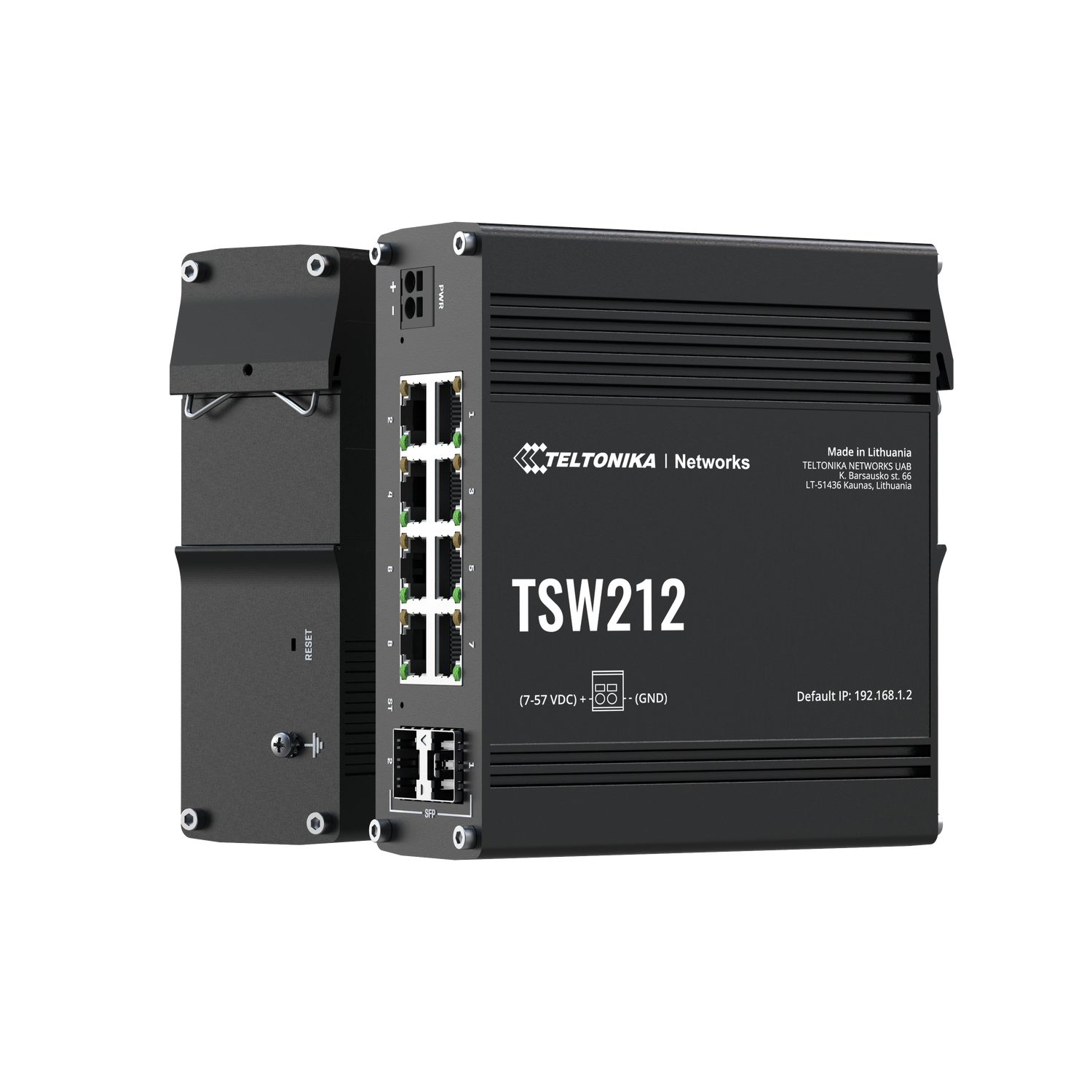 TSW212 10-Port Gigabit Managed L2 Ethernet Switch (8x RJ45 Ports, 2x SFP)