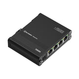 TSW304 Industrial 4-Port Gigabit Unmanaged Ethernet Switch (4x RJ45 Ports,10/100/1000 Mbps)