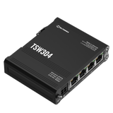 TSW304 Industrial 4-Port Gigabit Unmanaged Ethernet Switch (4x RJ45 Ports,10/100/1000 Mbps)