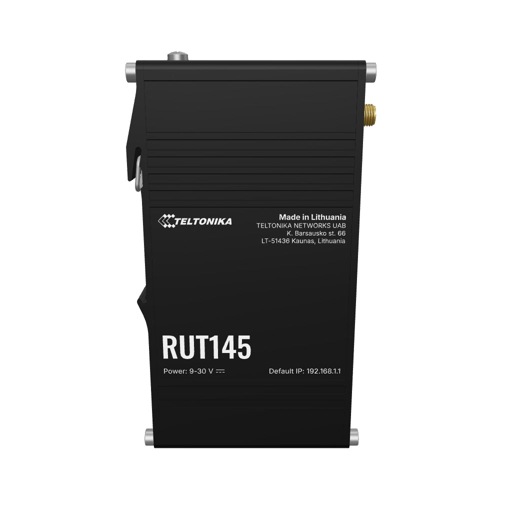 RUT145 Industrial Ethernet Router mit 2x 10/100MBit, WiFi, RS485 und Hutschienenmontage
